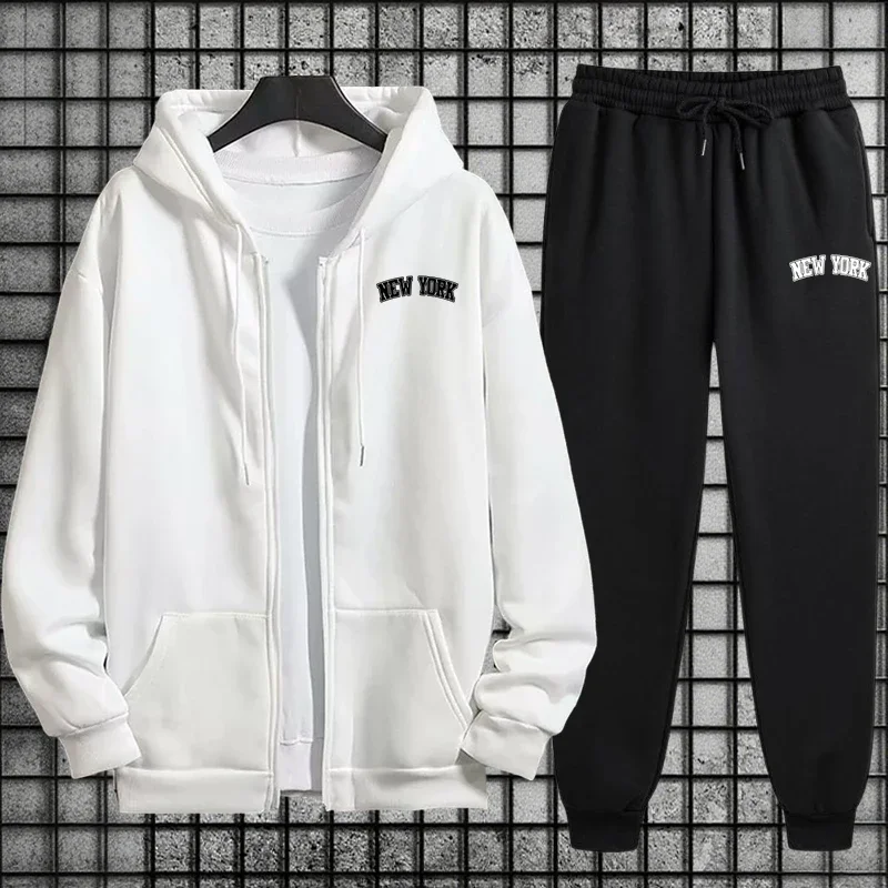 Setelan Olahraga Pria Berkuali - Men'S Fashion Zipper Hoodie ulasan dan harga