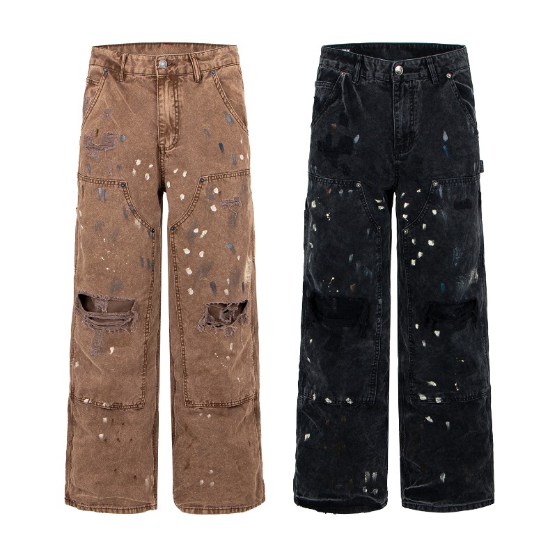 Celana Denim Kaki Lebar Model  - Men'S Fashion With Baggy Jeans ulasan dan harga